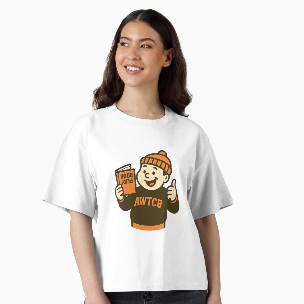 "And We're The Cleveland Browns - Playbook" Oversized T-Shirt - Image 2