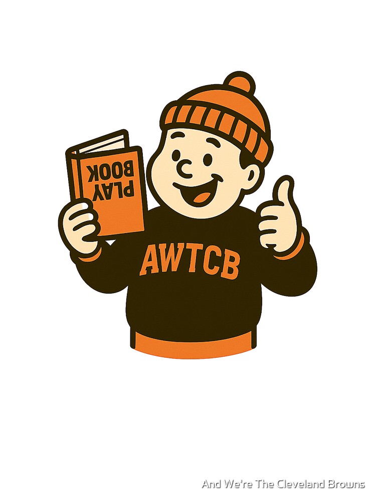 "And We're The Cleveland Browns - Playbook" Oversized T-Shirt - Image 4