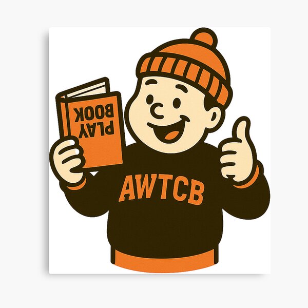 "And We're The Cleveland Browns - Playbook" Canvas Print for Sale by KJCDigital