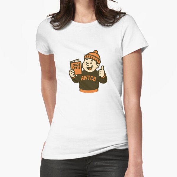 "And We're The Cleveland Browns - Playbook" Fitted T-Shirt 