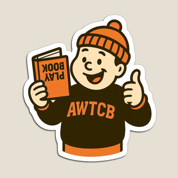 "And We're The Cleveland Browns - Playbook" Magnet for Sale by KJCDigital