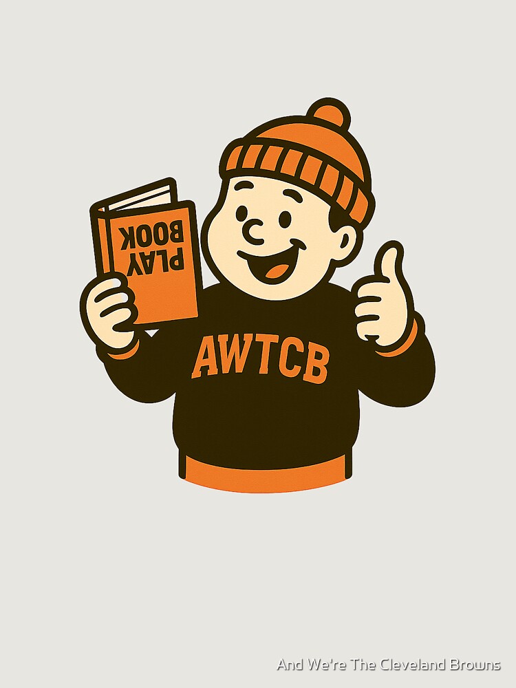 "And We're The Cleveland Browns - Playbook" Premium Oversized Sweatshirt - Image 5