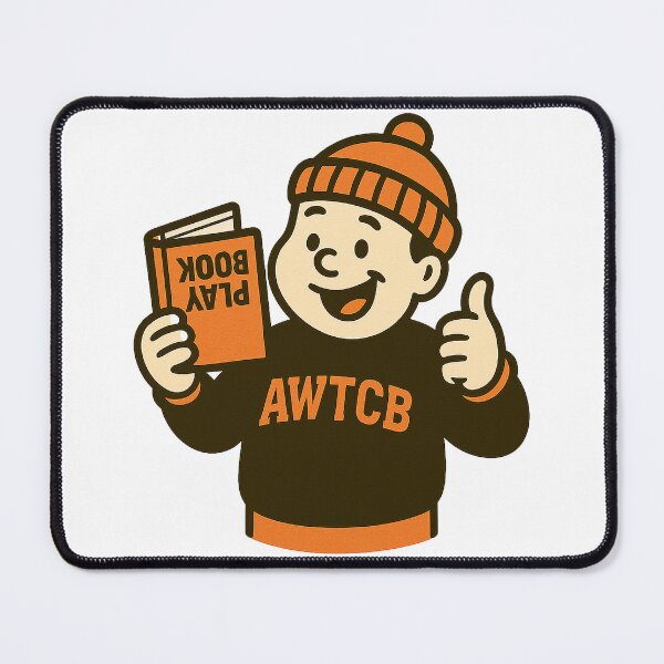 "And We're The Cleveland Browns - Playbook" Mouse Pad 