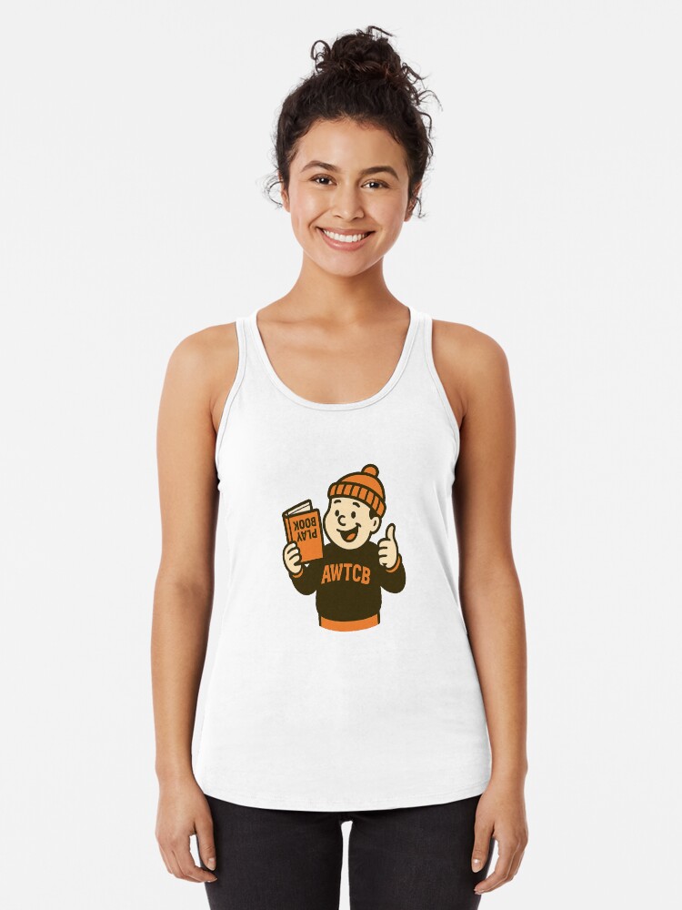"And We're The Cleveland Browns - Playbook" Racerback Tank Top - Image 4
