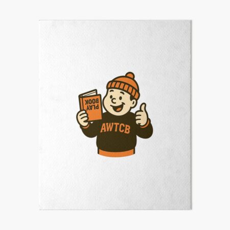 "And We're The Cleveland Browns - Playbook" Art Board Print 