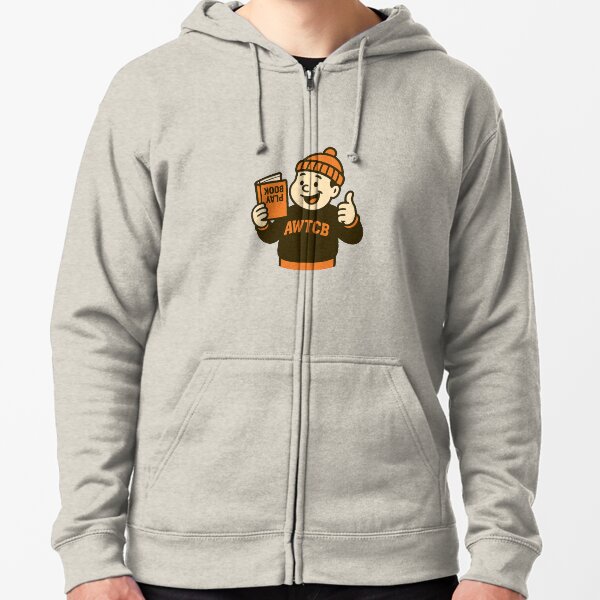 "And We're The Cleveland Browns - Playbook" Zipped Hoodie 