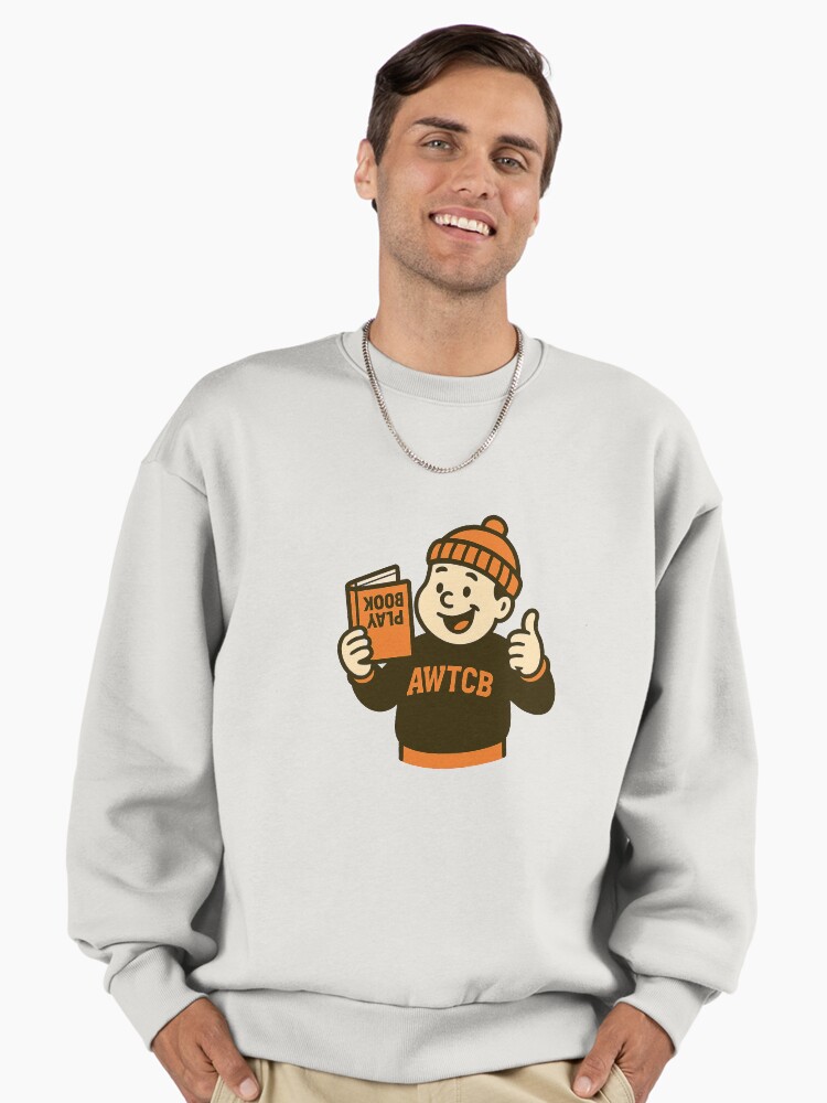 "And We're The Cleveland Browns - Playbook" Premium Oversized Sweatshirt - Image 2