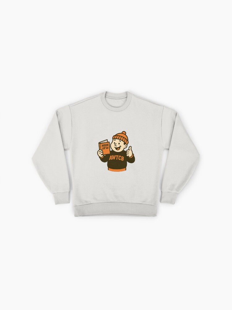 "And We're The Cleveland Browns - Playbook" Premium Oversized Sweatshirt - Image 3