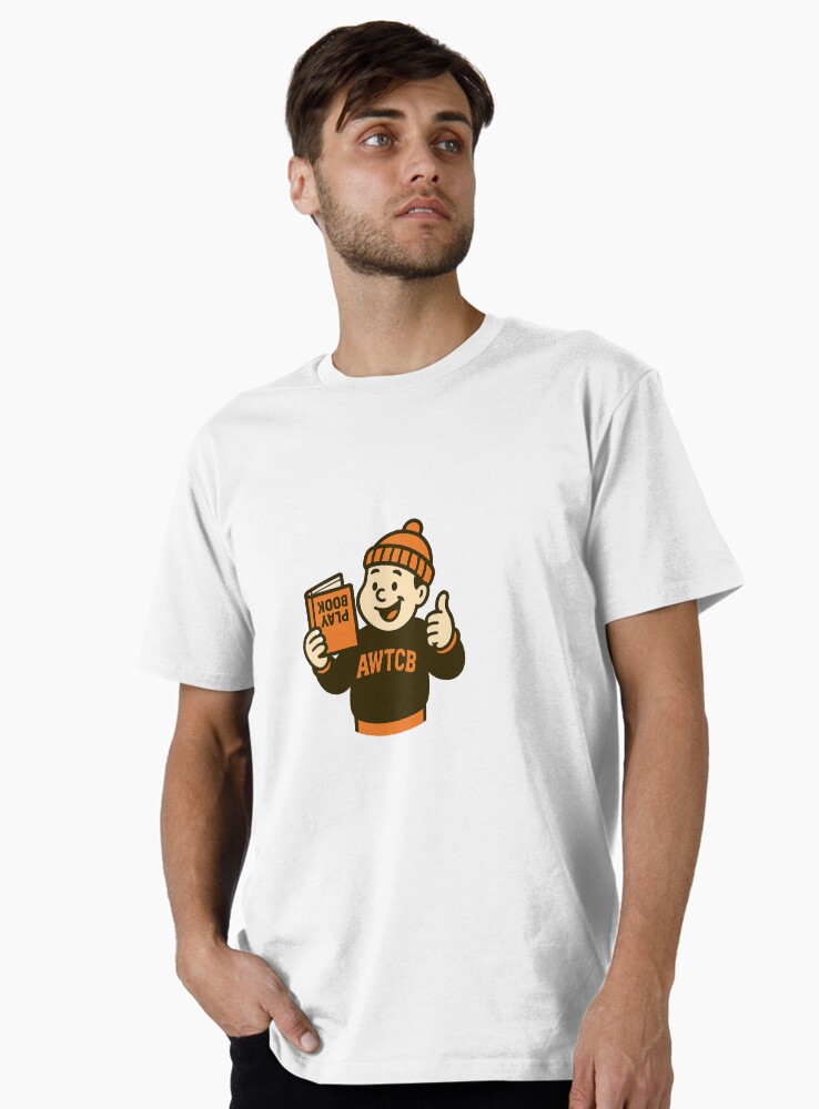 "And We're The Cleveland Browns - Playbook" Premium T-Shirt - Image 2