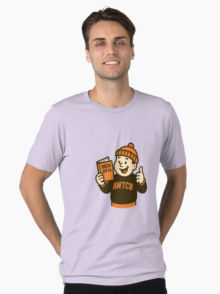 "And We're The Cleveland Browns - Playbook" Vintage Wash T-Shirt - Image 2