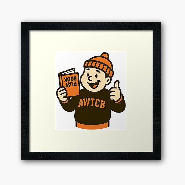 "And We're The Cleveland Browns - Playbook" Framed Art Print for Sale by KJCDigital