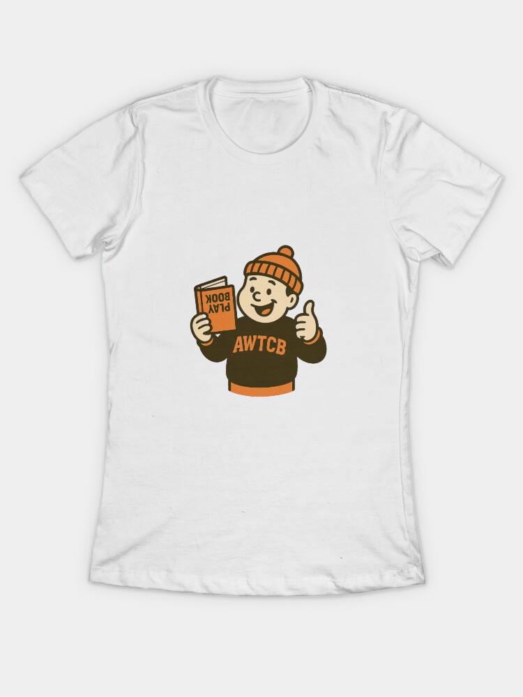 "And We're The Cleveland Browns - Playbook" Fitted T-Shirt - Image 3