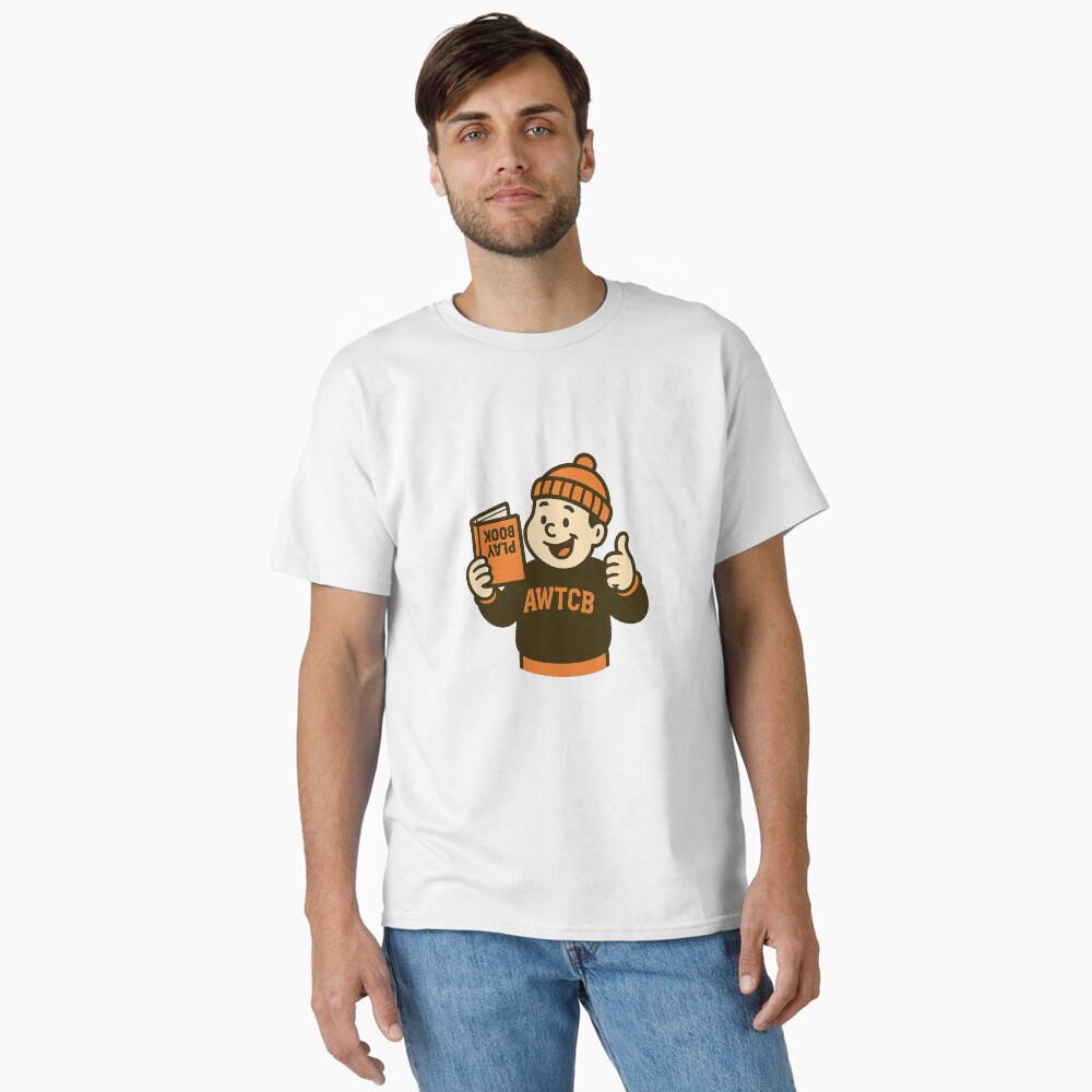 "And We're The Cleveland Browns - Playbook" Fitted T-Shirt - Image 7