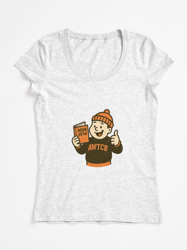 "And We're The Cleveland Browns - Playbook" Fitted Scoop T-Shirt - Image 3