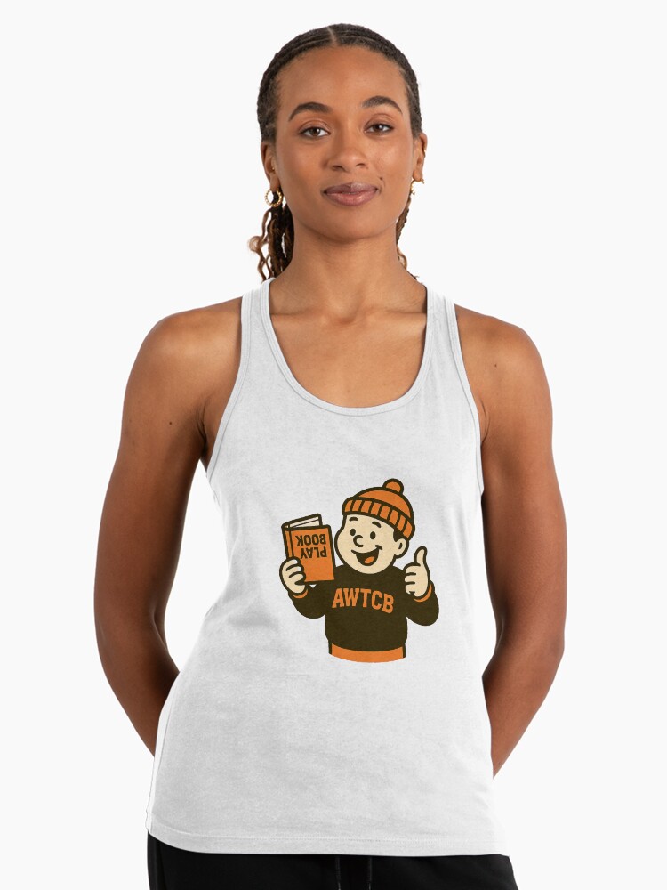 "And We're The Cleveland Browns - Playbook" Racerback Tank Top - Image 2