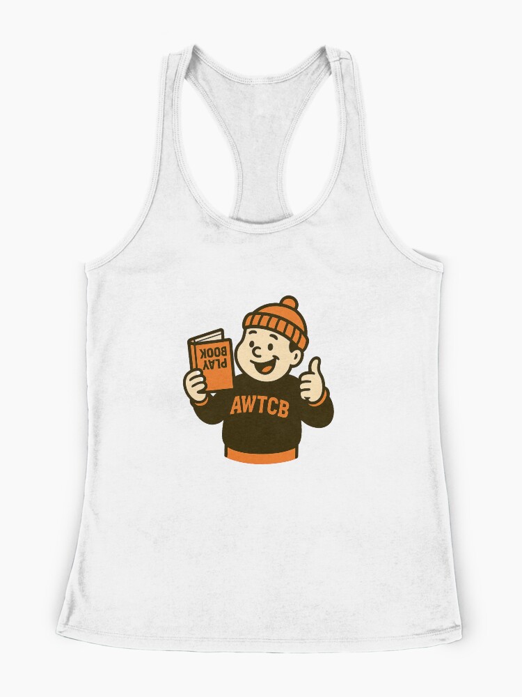 "And We're The Cleveland Browns - Playbook" Racerback Tank Top - Image 3