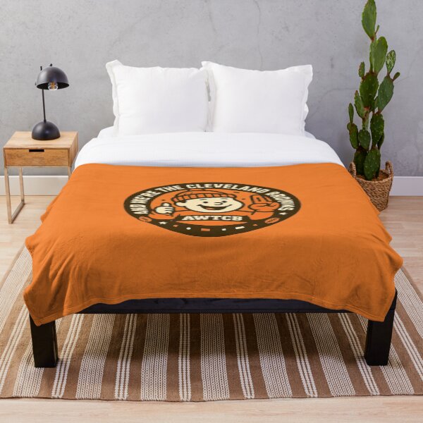 "And We're The Cleveland Browns - Seal" Throw Blanket 