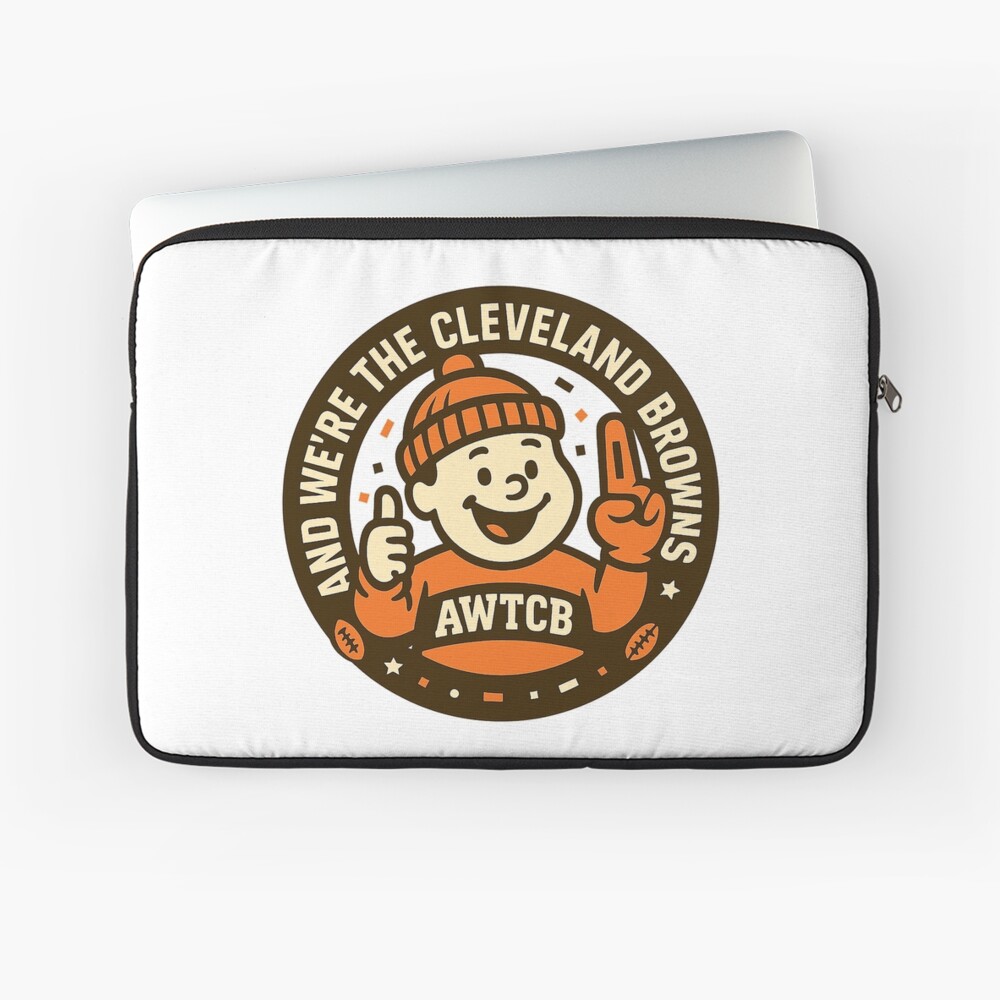 "And We're The Cleveland Browns - Seal" Laptop Sleeve - Image 4