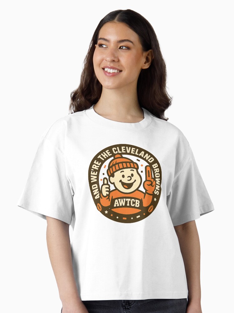 "And We're The Cleveland Browns - Seal" Boxy T-Shirt - Image 2