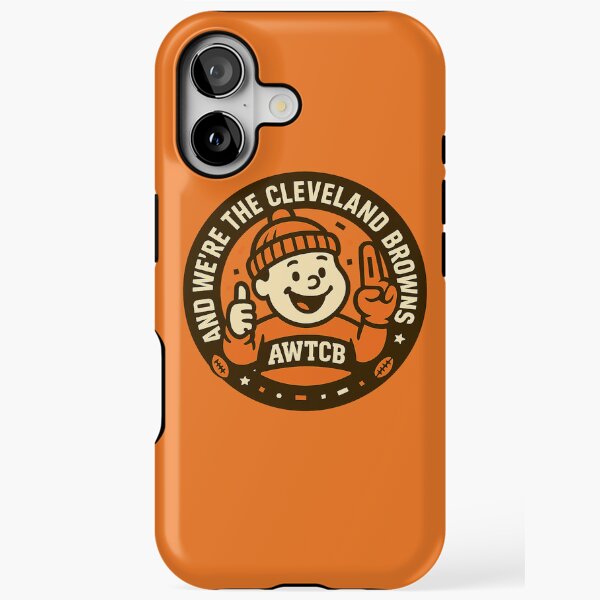 "And We're The Cleveland Browns - Seal" iPhone Case for Sale by KJCDigital