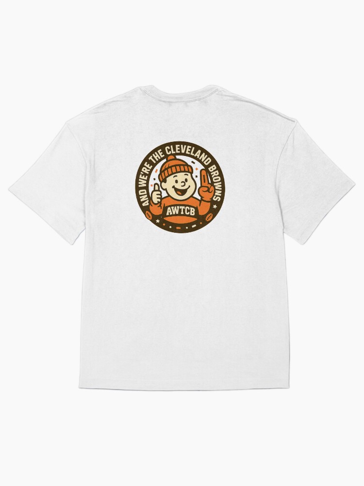 "And We're The Cleveland Browns - Seal" Oversized T-Shirt - Image 6