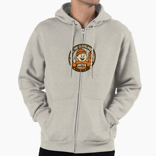 "And We're The Cleveland Browns - Seal" Zipped Hoodie for Sale by KJCDigital