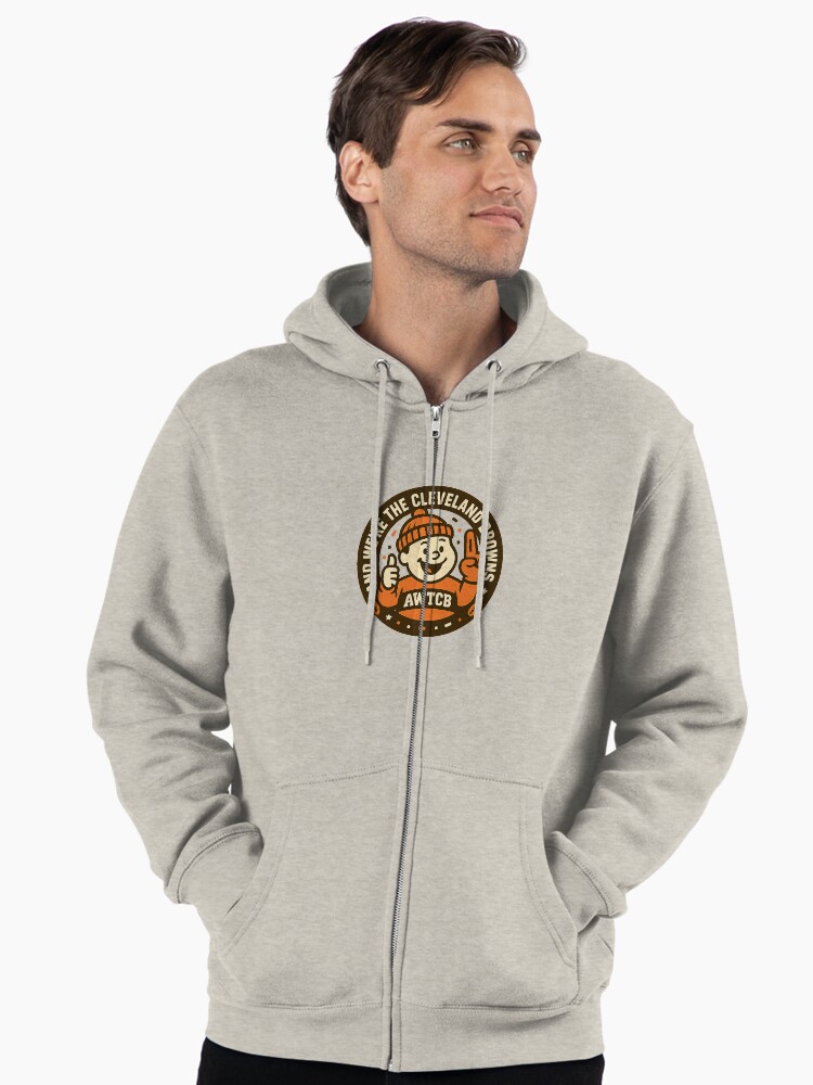 "And We're The Cleveland Browns - Seal" Zipped Hoodie - Image 2