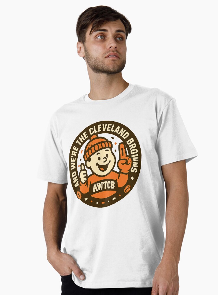"And We're The Cleveland Browns - Seal" Premium T-Shirt - Image 2