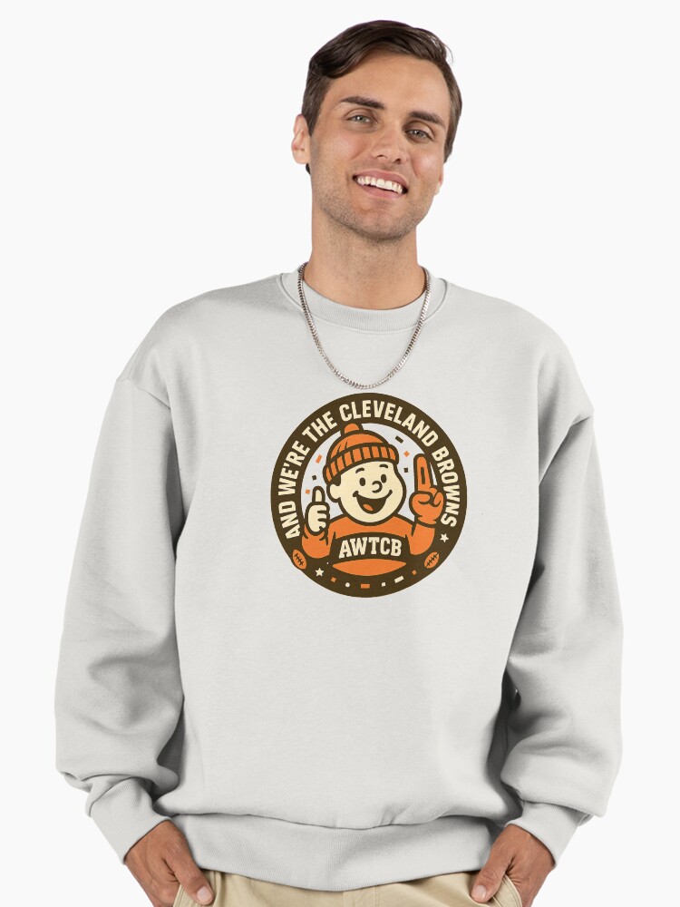 "And We're The Cleveland Browns - Seal" Premium Oversized Sweatshirt - Image 2