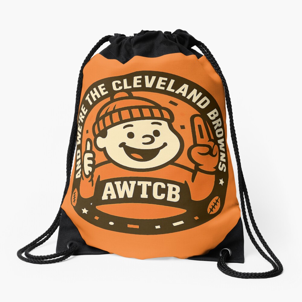 "And We're The Cleveland Browns - Seal" Drawstring Bag - Image 4