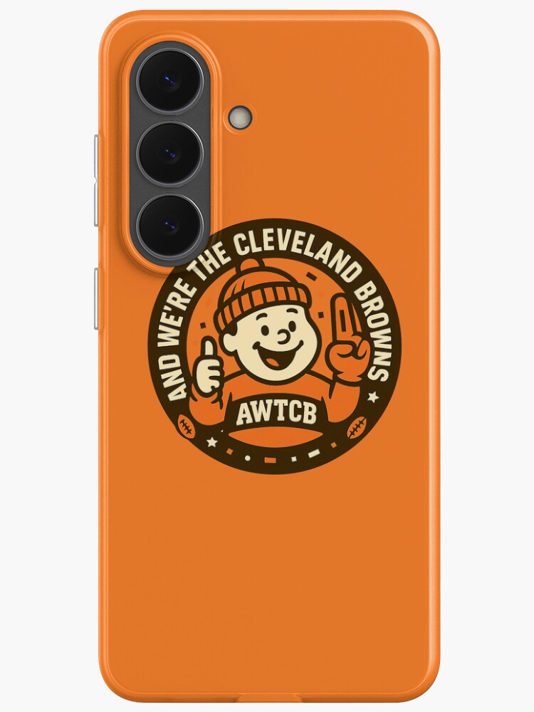 "And We're The Cleveland Browns - Seal" Samsung Galaxy Phone Case - Image 4