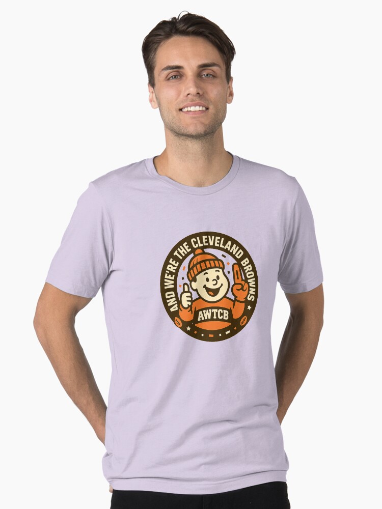 "And We're The Cleveland Browns - Seal" Vintage Wash T-Shirt - Image 2