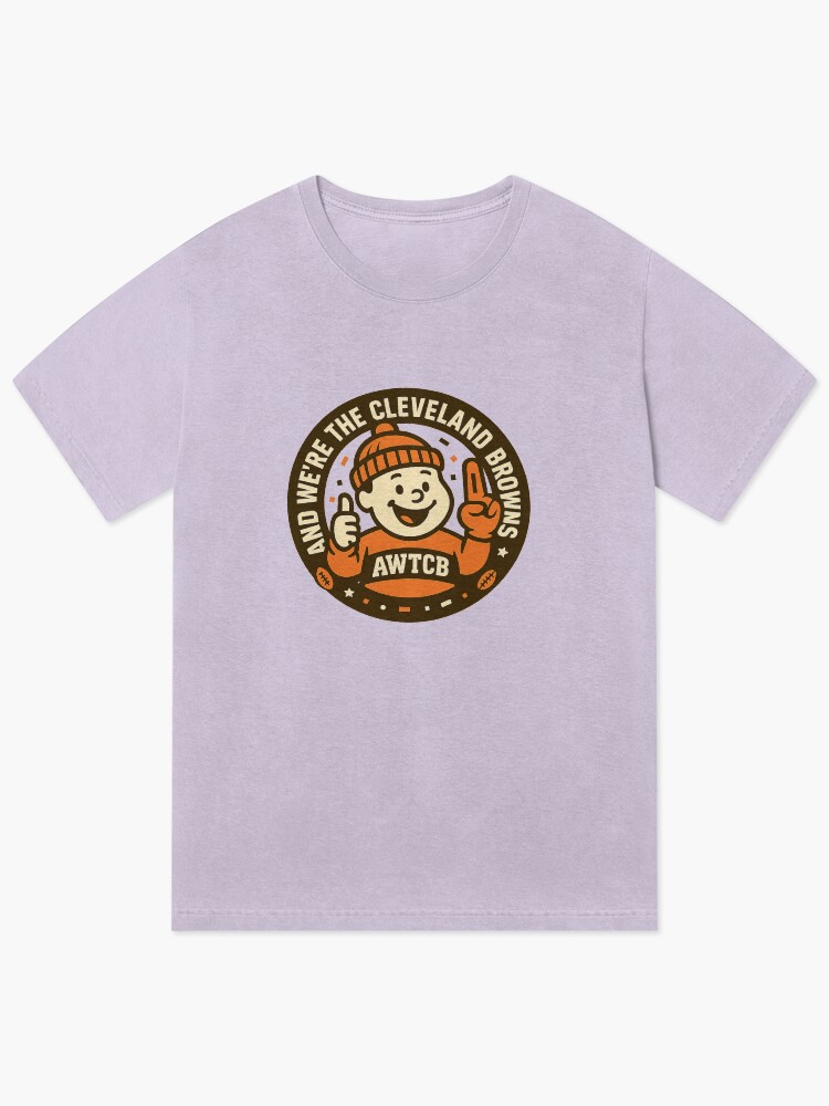 "And We're The Cleveland Browns - Seal" Vintage Wash T-Shirt - Image 3