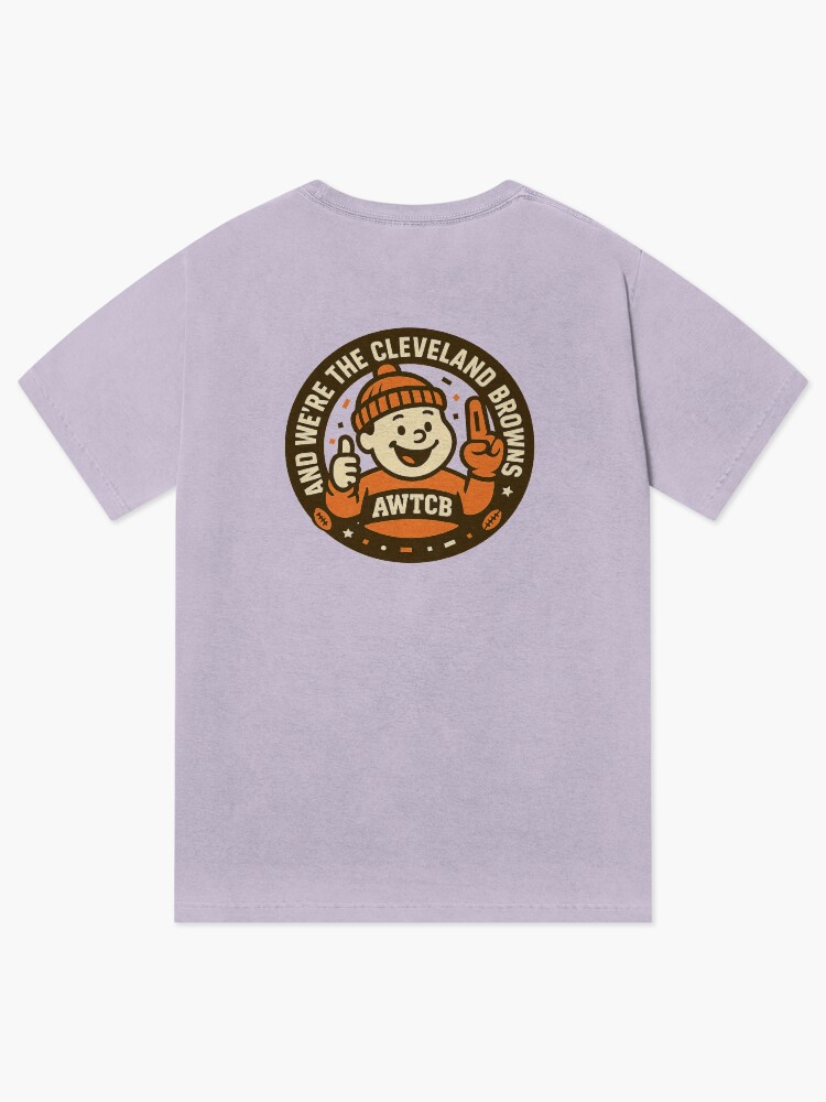 "And We're The Cleveland Browns - Seal" Vintage Wash T-Shirt - Image 6