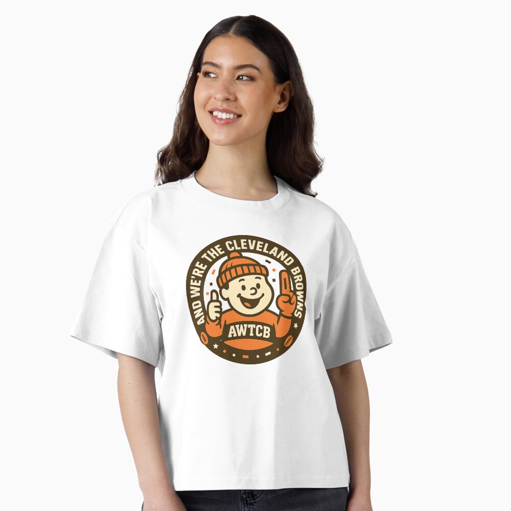 "And We're The Cleveland Browns - Seal" Oversized T-Shirt - Image 2