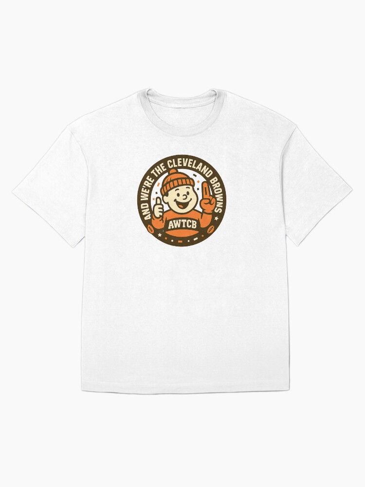 "And We're The Cleveland Browns - Seal" Oversized T-Shirt - Image 3