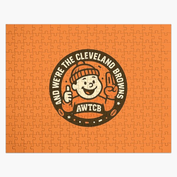 "And We're The Cleveland Browns - Seal" Jigsaw Puzzle for Sale by KJCDigital