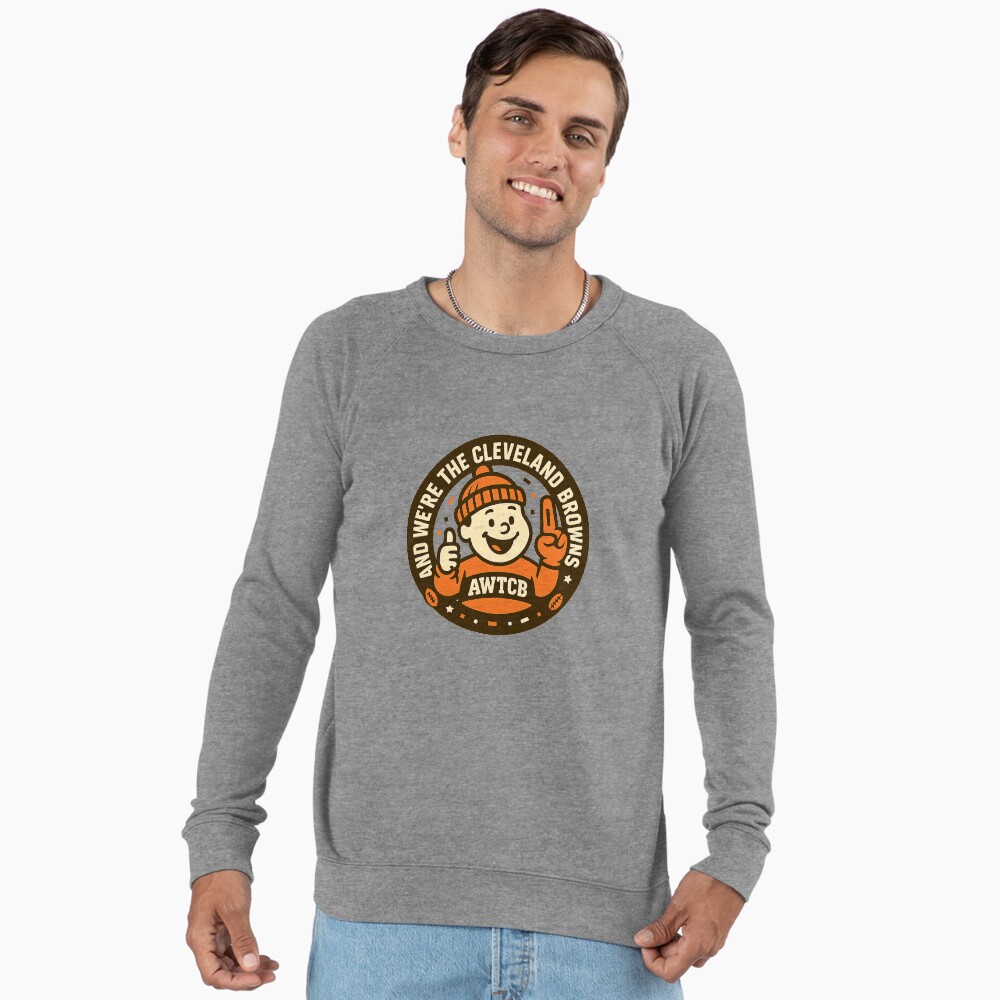 "And We're The Cleveland Browns - Seal" Baseball ¾ Sleeve T-Shirt - Image 2