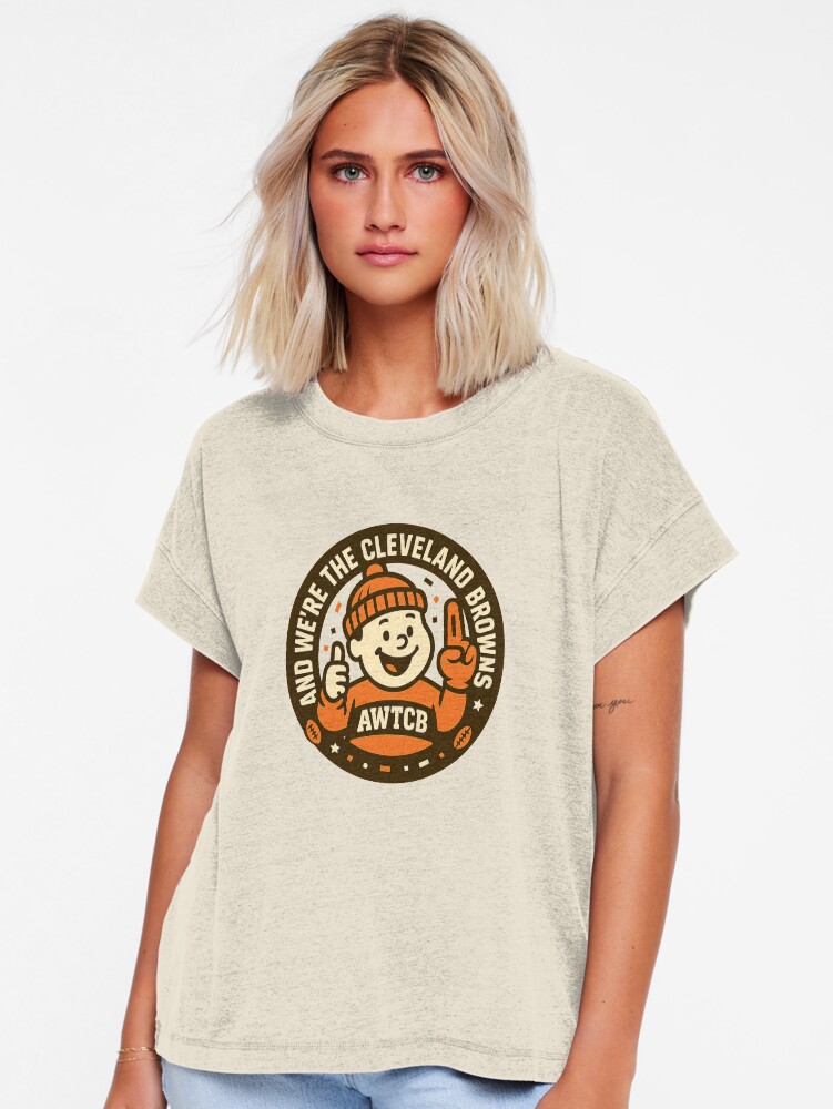 "And We're The Cleveland Browns - Seal" Relaxed T-Shirt - Image 2